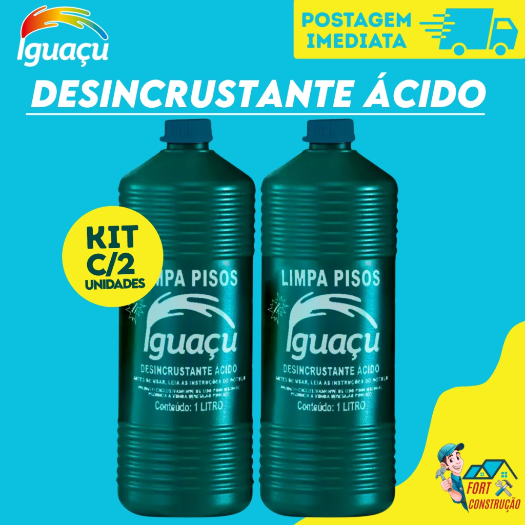 Limpa Piso Área Externa 1 Litro Master Iguaçu Desincrustante em Oferta na Shopee