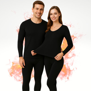 Conjunto Termico Segunda Pele Frio Flanelado Preto
