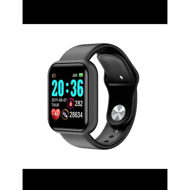 Smartwatch D20 Fitness Pro – Monitor Cardíaco, Passos e Sono via Bluetooth