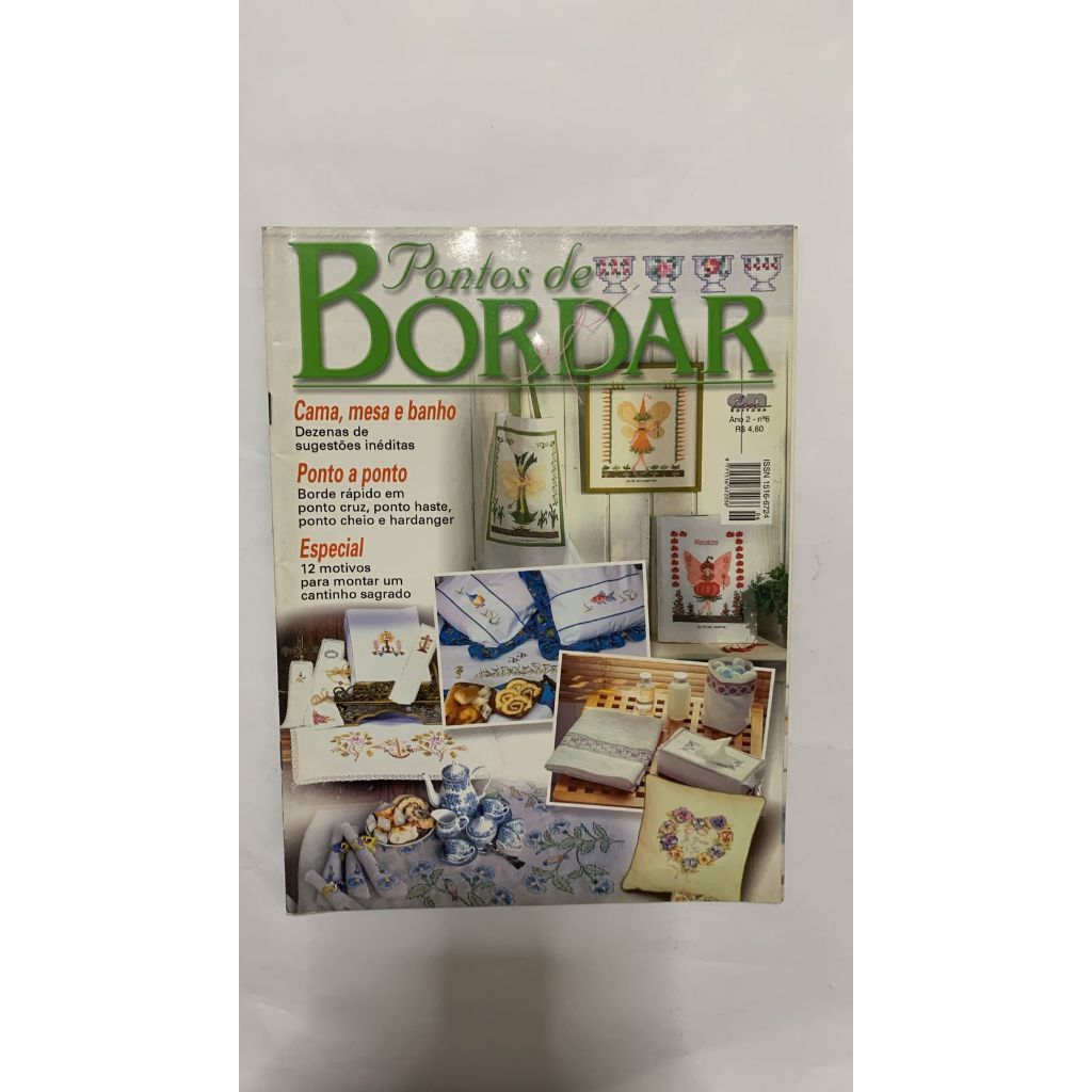 Revista Pontos De Bordar 6 Cama Mesa Banho Hardanger Haste Especial 15977
