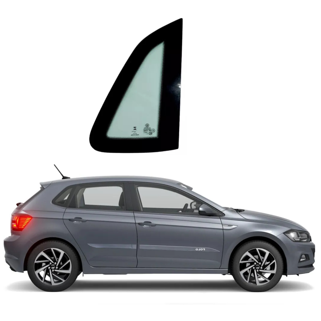 Vidro Traseiro Lateral Direito Polo 2018 2019 2020 2021 2022 2023 2024 25 Original