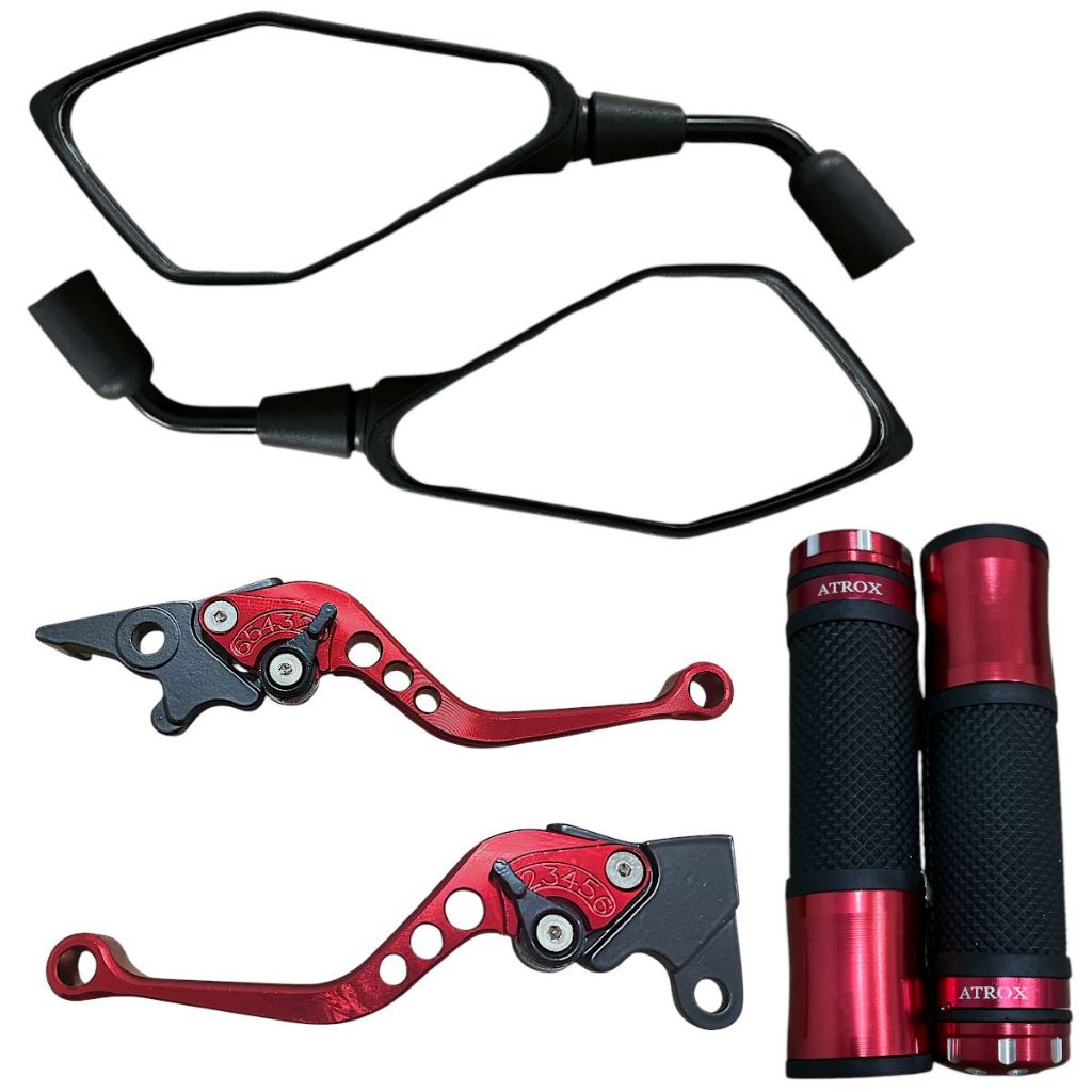 Retrovisor Z400 + Manopla Saturno + Manete Cbx 250 Twister Cb 300 Cbx 200 em Oferta na Shopee