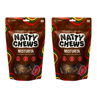 Kit 2 Embalagens de Petisco e Mordedor Natural Recortes Bovinos Desidratados Para Cães Misturita Natty Chews - 200g em Oferta na Shopee