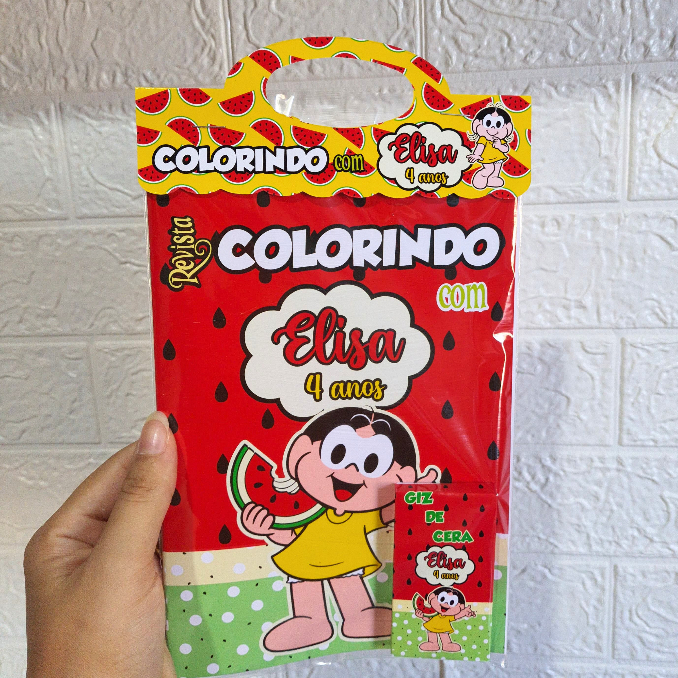 Revistinha Livro de Colorir - MAGALI - Lembrancinha de aniversario KIT PINTURA Livrinho