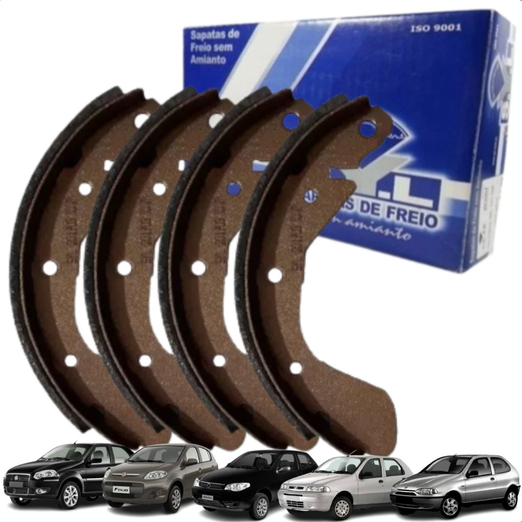 Sapata De Freio Com Lona Traseira Original Syl Palio Siena em Oferta na Shopee
