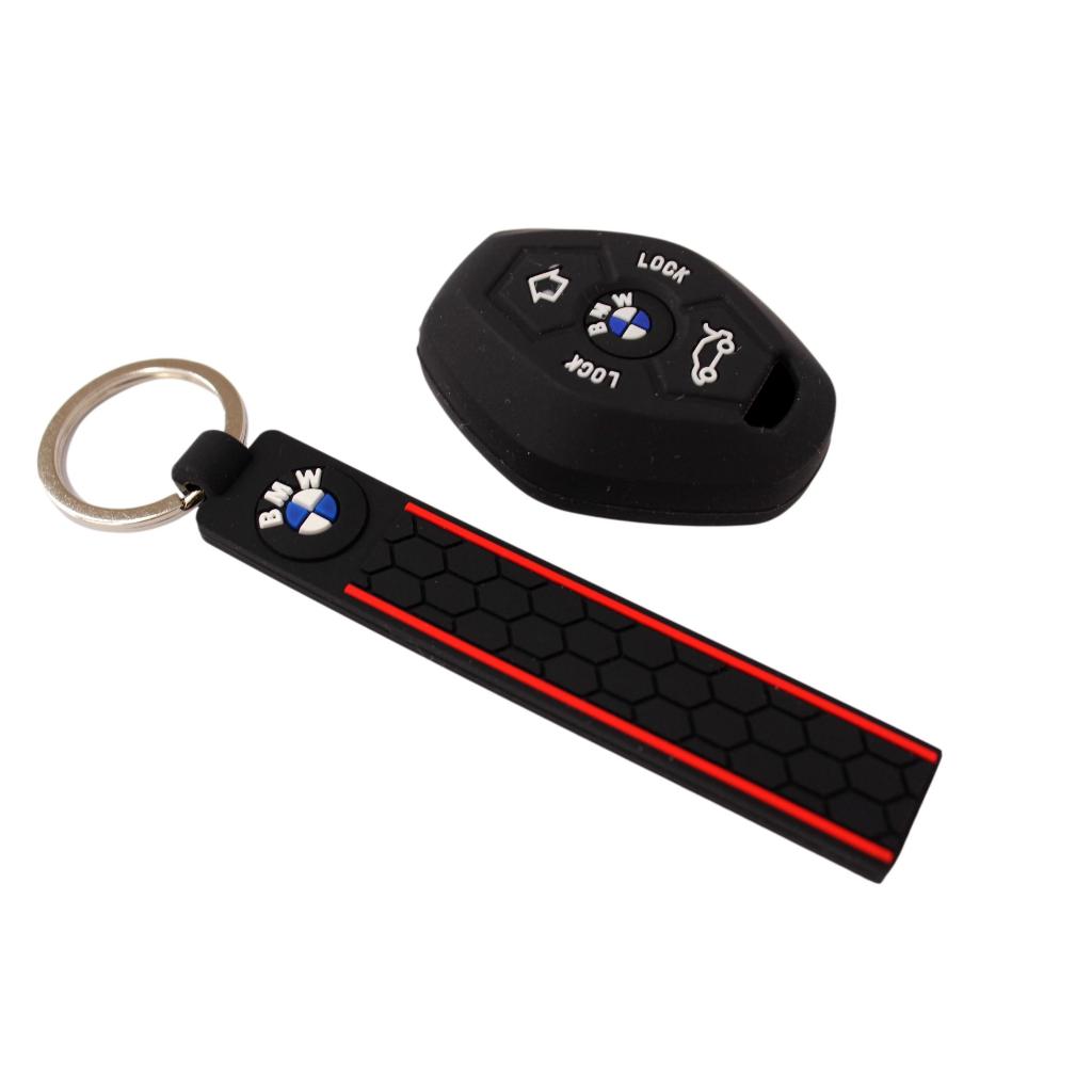 Kit Capa de Silicone Para Chave Bmw 320 323 325 328 X5 Z3 + Chaveiro BMW