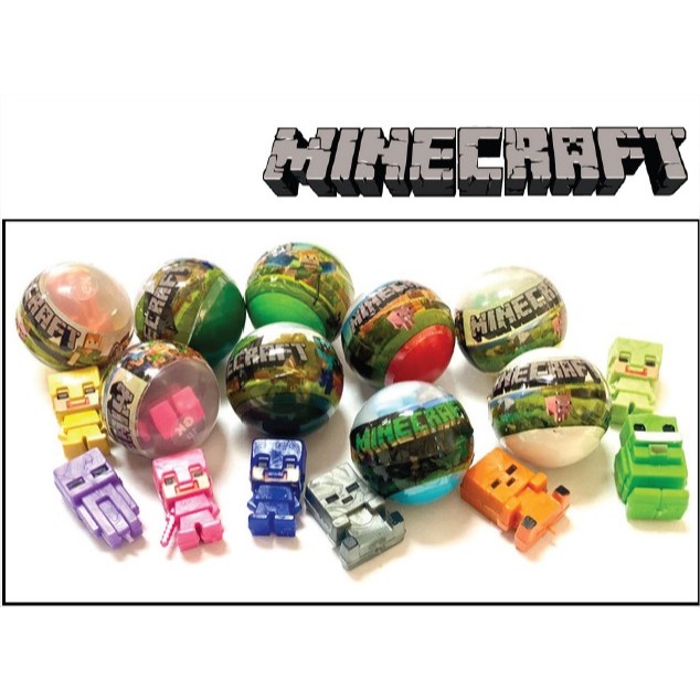 Kit 10 a 50 Capsulas 1" com Miniaturas Tipo minecraft Encapsuladas. Brinquedos em Oferta na Shopee