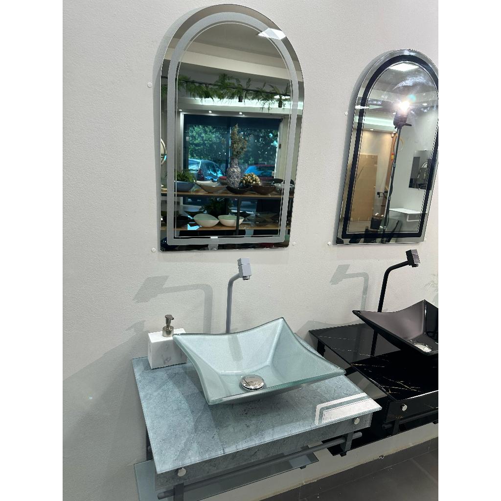 Kit Gabinete Linha Luxo Espelho Capela Miami S/ Led - Home & Living