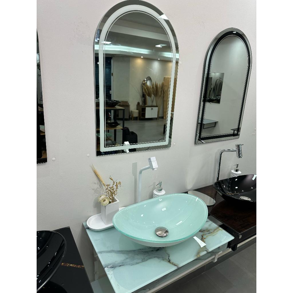 Kit Gabinete Linha Luxo Espelho Capela Novo Alasca S/ Led - Home & Living