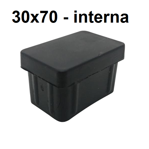 Ponteira metalon interna 30x40 30x50 ou 30x70 plástico (interno) em Oferta na Shopee