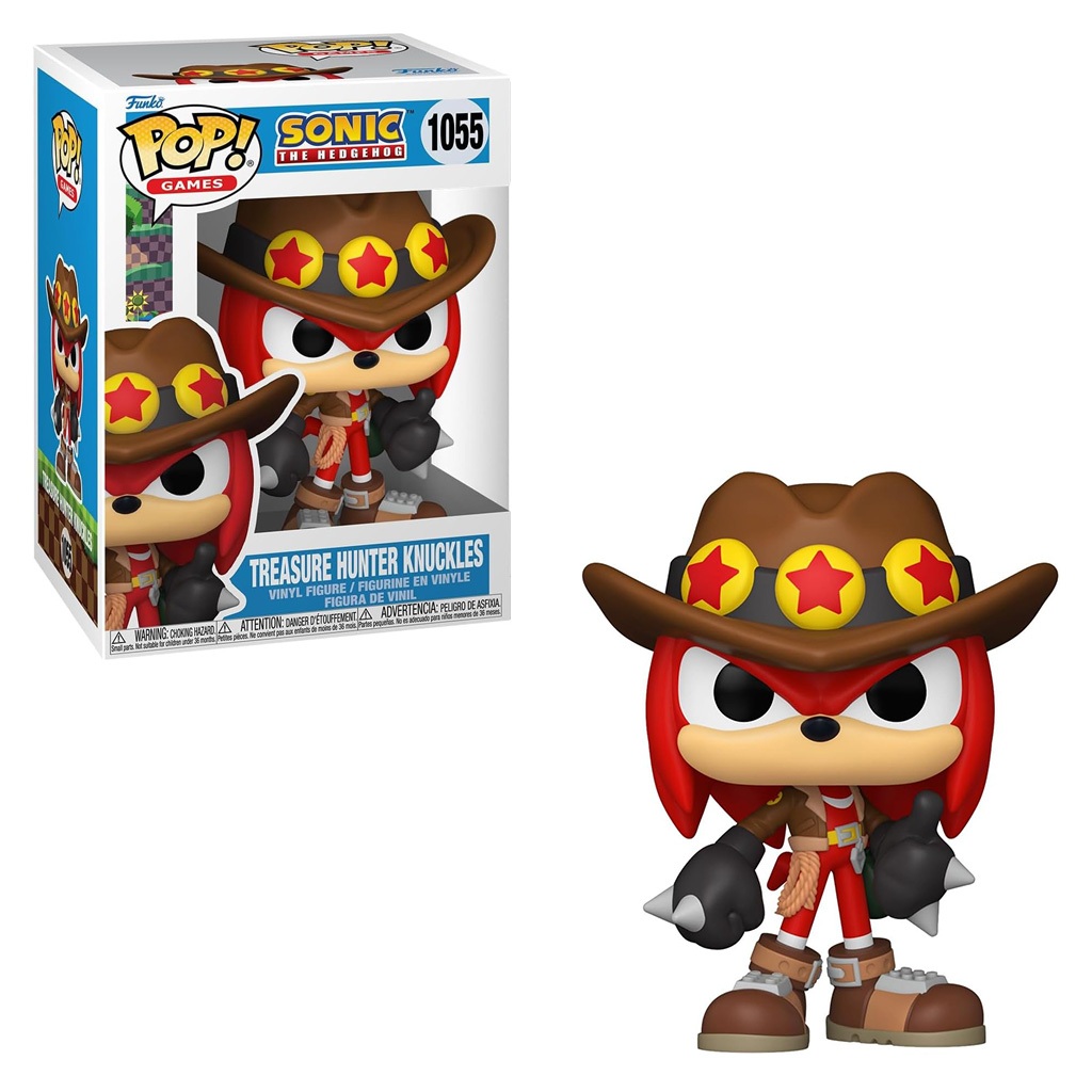 FUNKO POP SONIC TREASURE HUNTER KNUCLES 1055 NOVO ORIGINAL