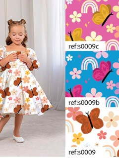 Crepe Santorini Digital 95% Poliéster 5% Elástano Coleção 2025 em Oferta na Shopee