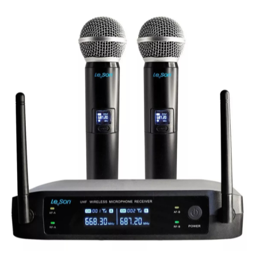Microfones S/fio Profissional Leson Ls902 Digital Igreja