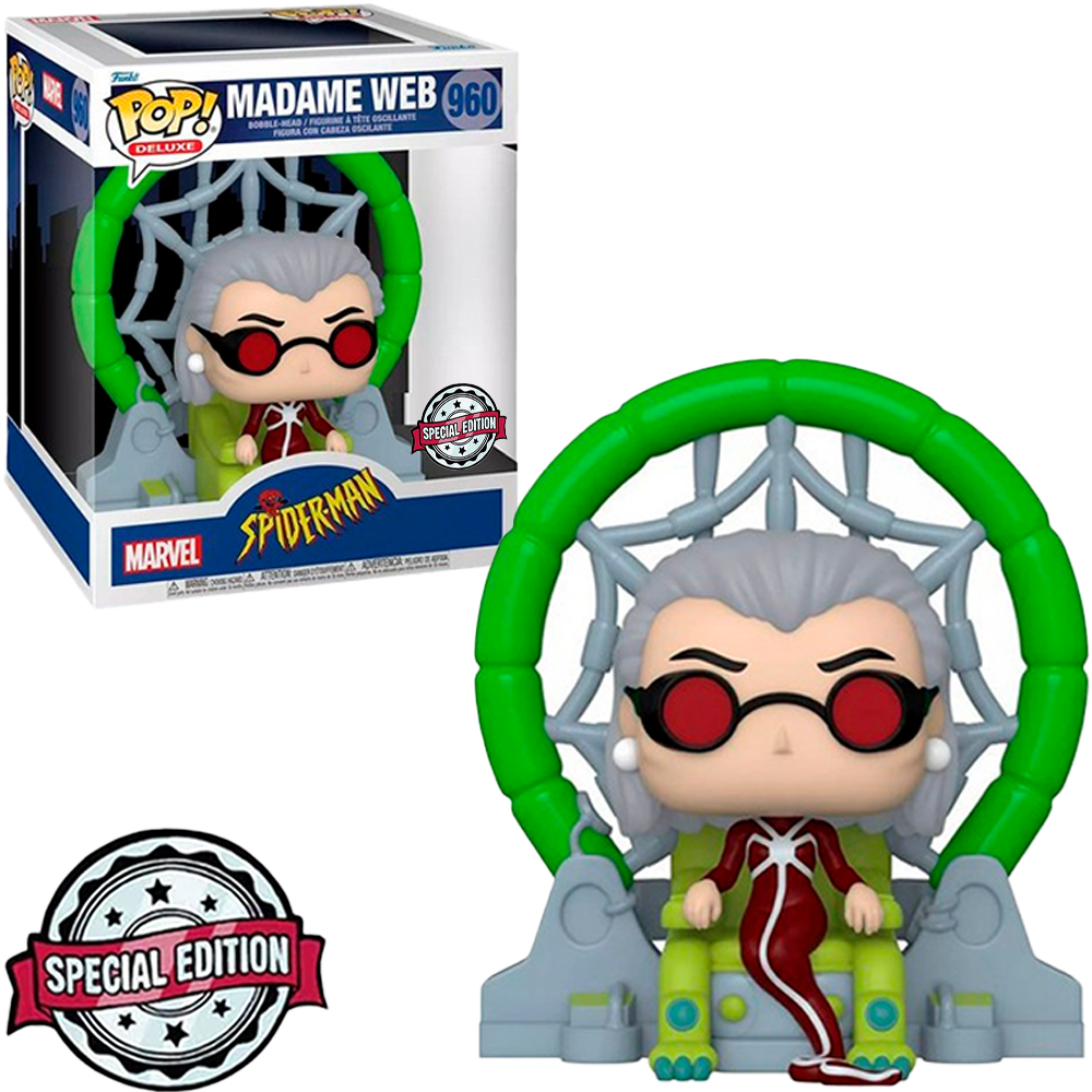 FUNKO POP MARVEL SPIDER-MAN EXCLUSIVE - MADAME WEB 960 (DELUXE) NOVO ORIGINAL