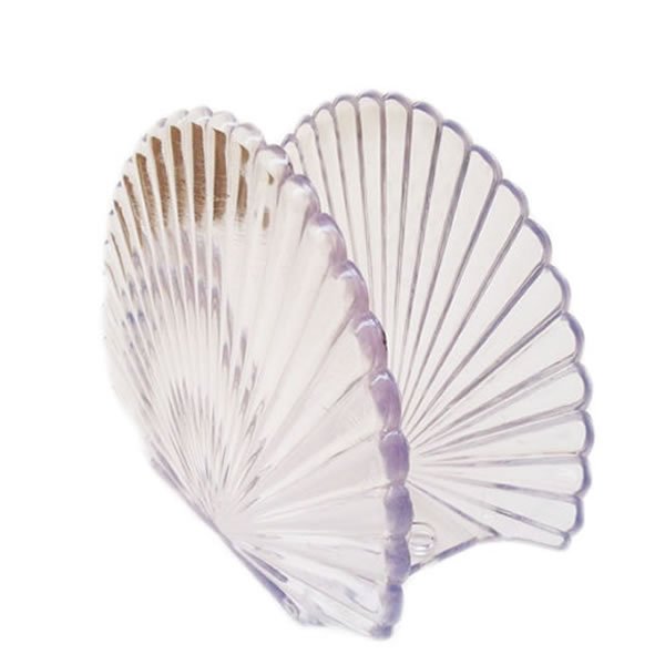 KIT 05 Porta Guardanapo de Mesa plástico Acrílico Incolor-Decoração para festas