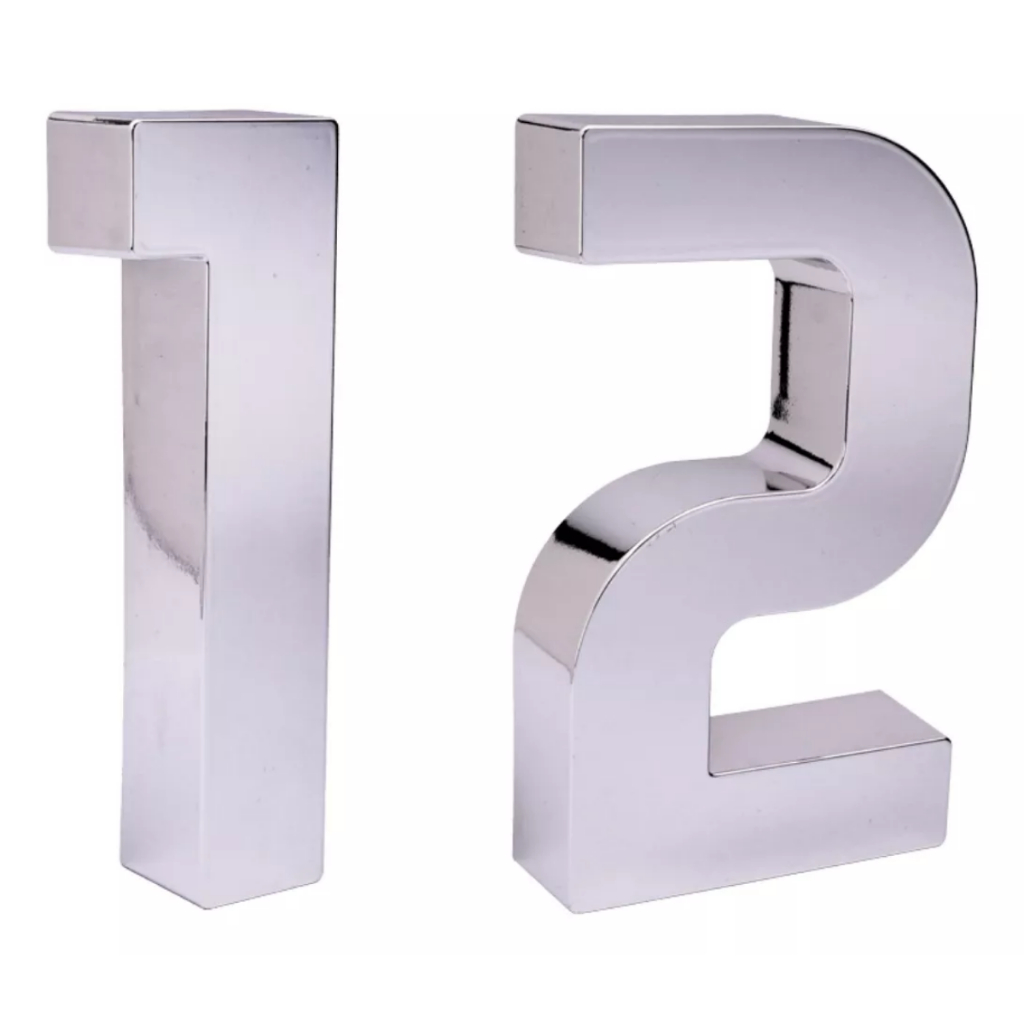 Kit 2 Números Para Endereço Residencial Casa Muro Parede Instalação Simples Top Envio Imediato
