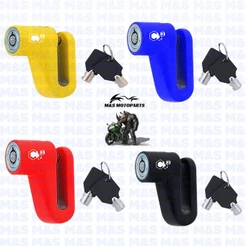 trava cadeado roda - Cadeado Trava de Disco Para Freio Antifurto Moto Universal