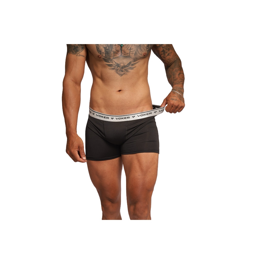 5 Cuecas Box Kit Boxer Microfibra com Forro de Algodão - Men Clothes