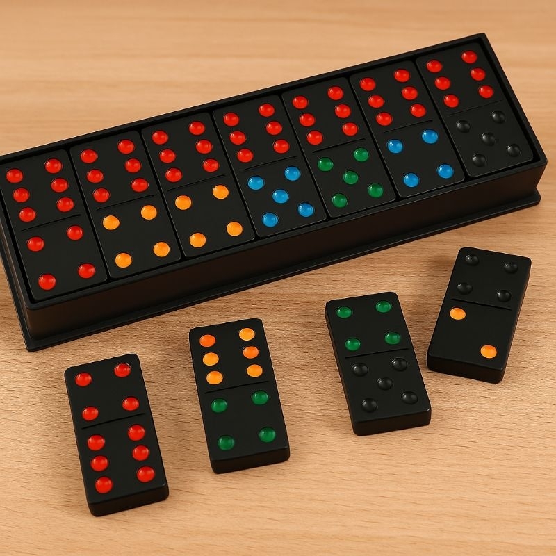 Jogo de Dominó 28 peças Clássico de Plástico Jogatina em Família Jogo de Mesa Tabuleiro Estratégia em Oferta na Shopee
