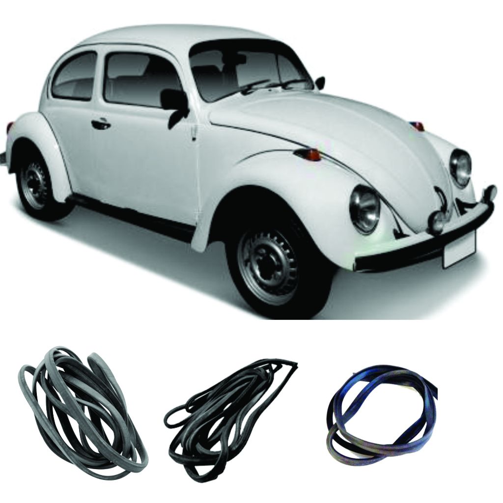 Kit Borracha Porta Motor Capo De Colar Fusca 1978 Em Diante