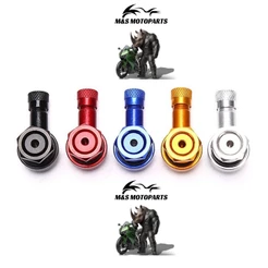 Válvula Bico Pneu Ar De Moto Esportivo 90 Graus - Par - Diversas Cores