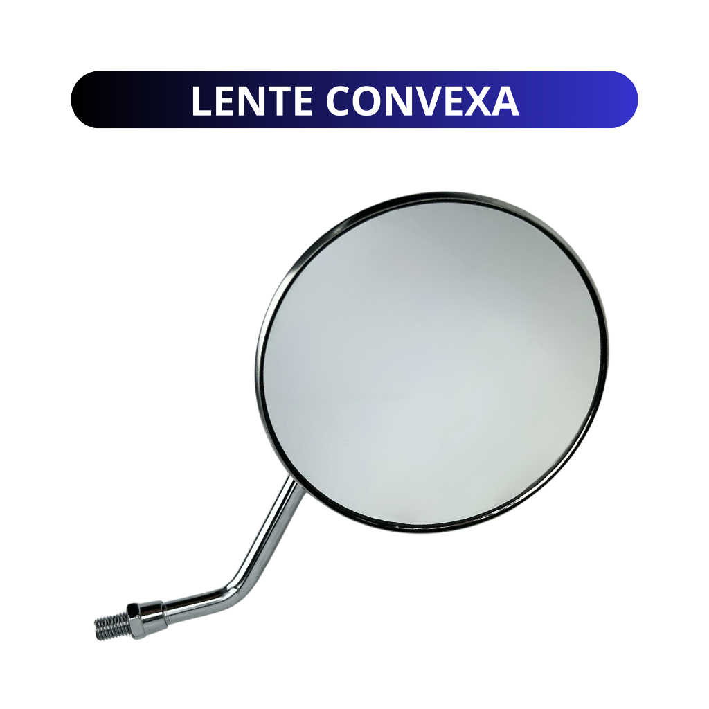 Espelho Retrovisor Intruder 125 / 250 Aço Lente Convexa PAR — imagem 2 de 2