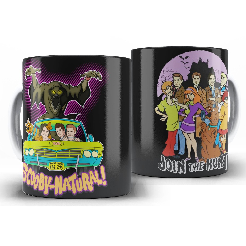 Caneca Sobrenatural - Supernatural Scooby Doo white - Scooby-natural
