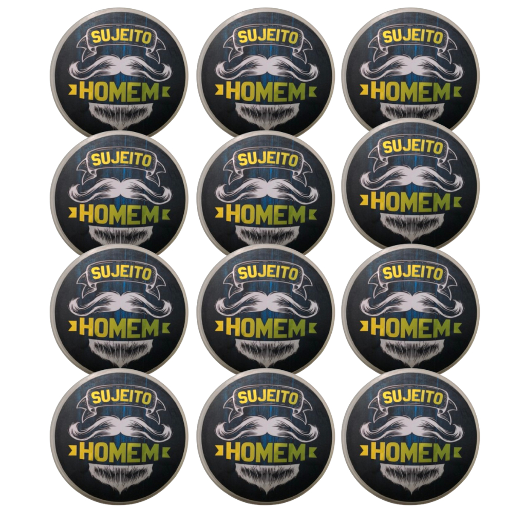 Kit 12 Pomada Profissional De Cabelo Incolor Modeladora Modeladora e Fixadora Sujeito Homem (150g)