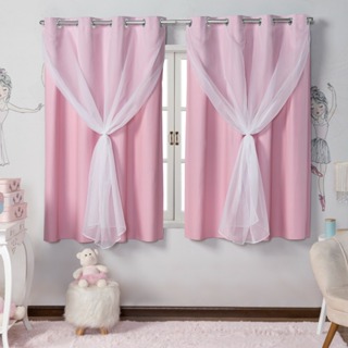 Cortina Infantil com Forro 2,20 x 1,30 Metros para Quarto Bebê Infantil em Oferta na Shopee