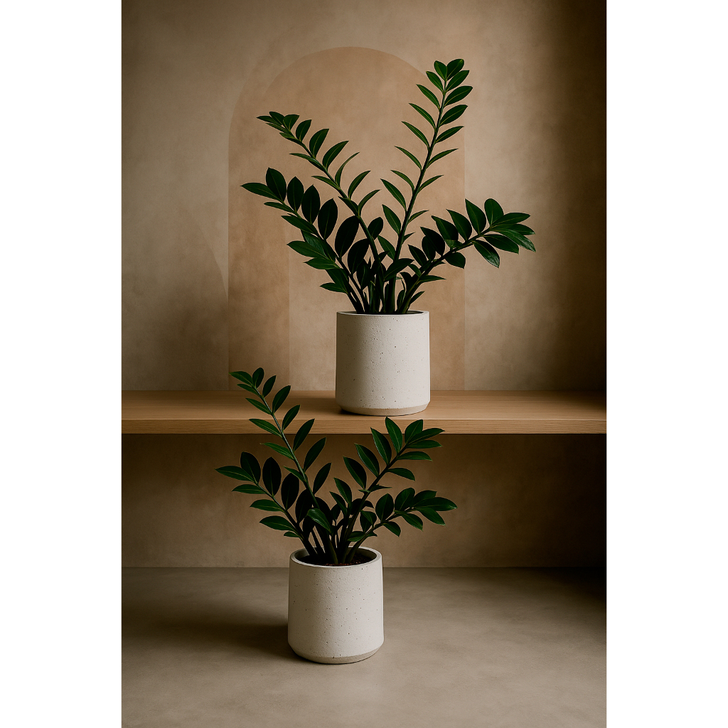 BAUZ Vaso Cachepot Decorativo em CImento Enfeite Sala Quarto 25cm Vaso Grande Para Plantas Concreto