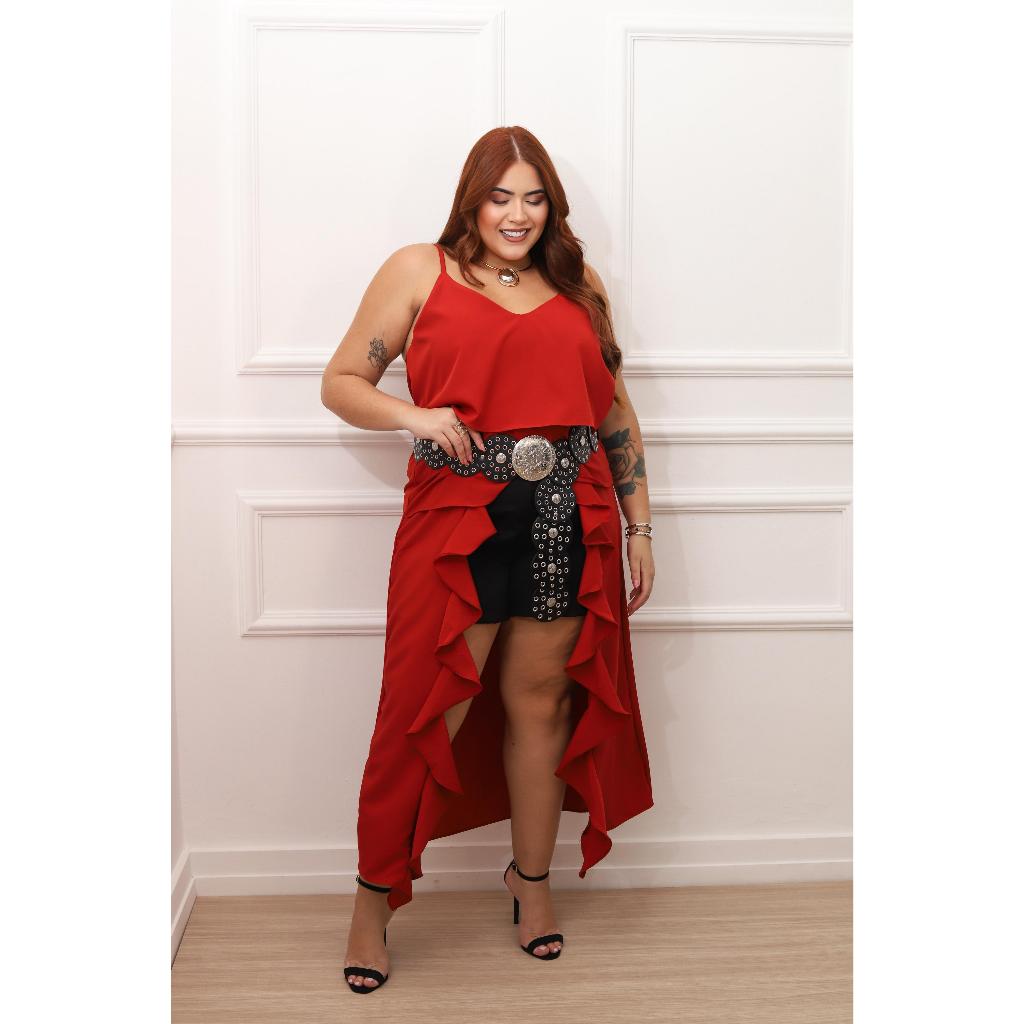 Blusa Bata Boho Chic Longa Plus Size Tendência tecido crepe boa gramatura veste 44 a 52 em Oferta na Shopee