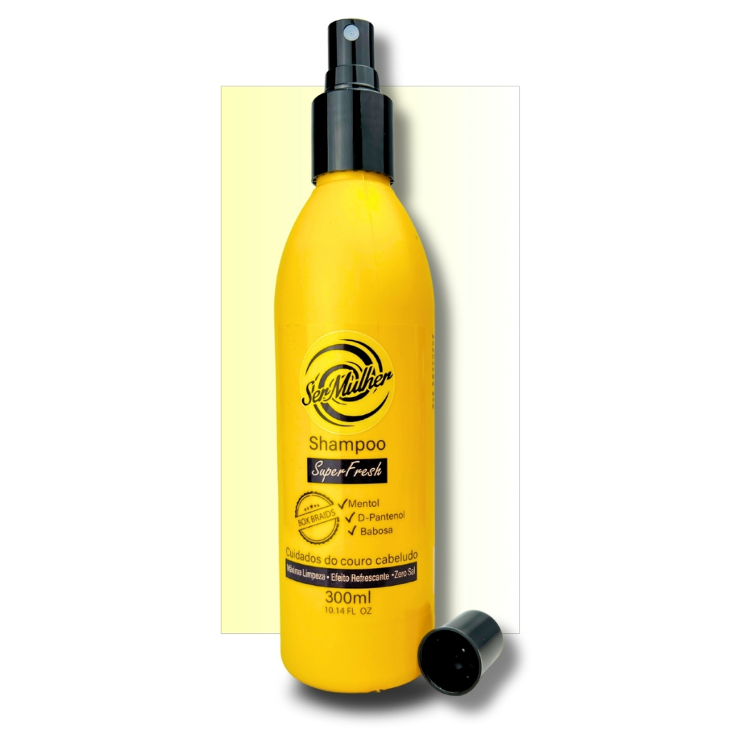 Shampoo Cabelo Sintético e Orgânico Trança Box Braids Ser Mulher Super Fresh 300 ml