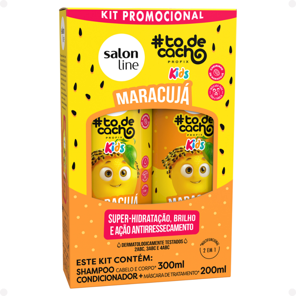 Kit Shampoo e Condicionador Maracujá #todecacho Kids