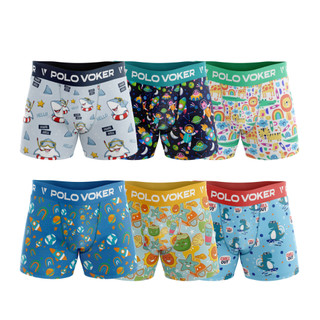 Kit 5 Cuecas Boxer Infantil de Microfibra Cueca Box com Forro em Oferta na Shopee