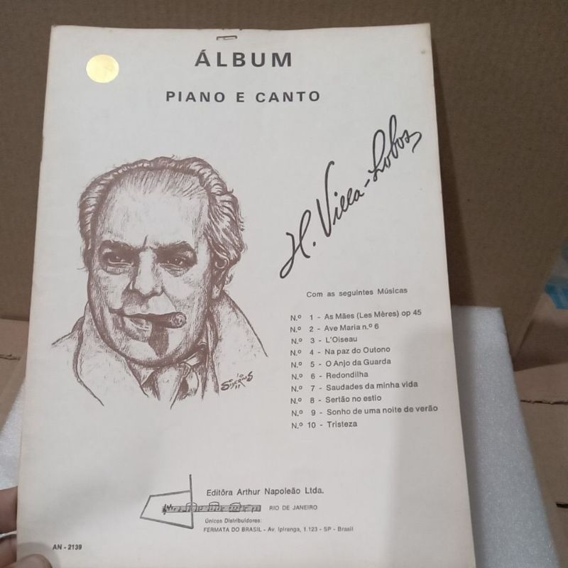 MÉTODO PARA PIANO & CANTO -PARTITURA H.VILLA LOBOS (ÁLBUM)