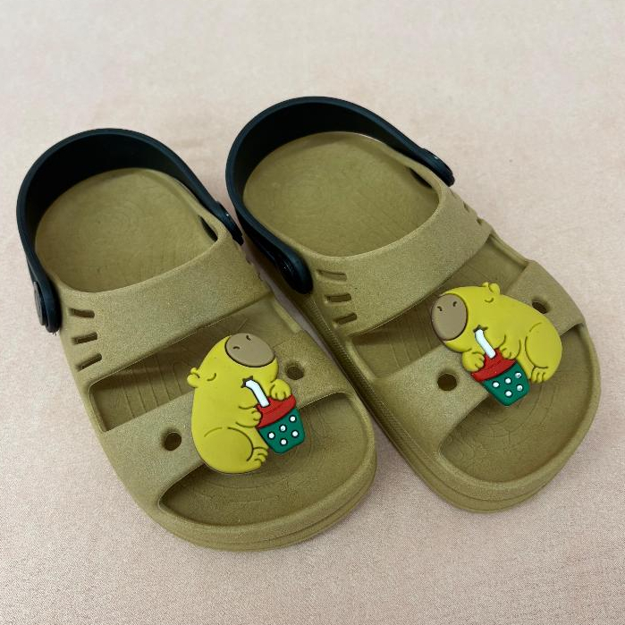 Papete Babuche Sandália Chinelo Capivara Copinho Infantil Menina Confortável
