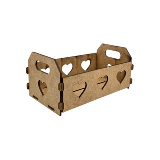 10 Caixotinhos De Feira em MDF - Corações - Presentes dia das mães namorados Medidas 15cm comp x 9cm larg x 7cm alt em Oferta na Shopee