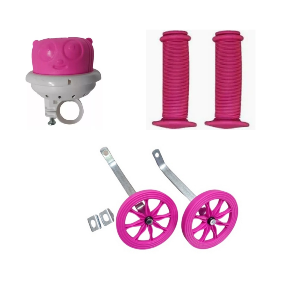 Kit Bike Infantil: Rodinha Aro 16 + Manopla + Buzina Fom