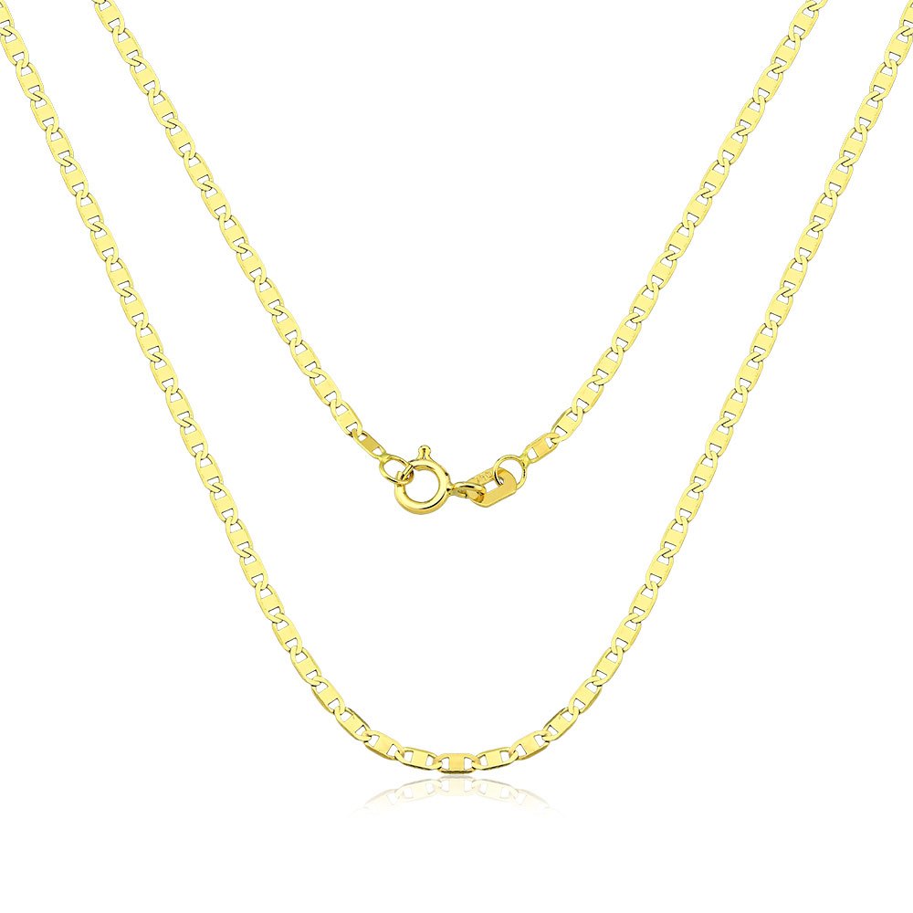 Corrente Piastrine de Ouro 18k com 1,2mm