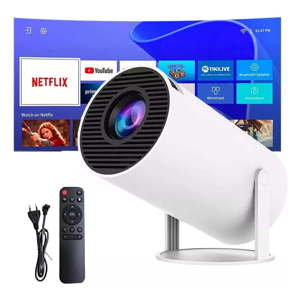 Projetor 4K HD 150 Polegadas Celular, Tv B0x, Xbox, PS, Pc, Wifi e Bluetooth HY300 Magcubi...
