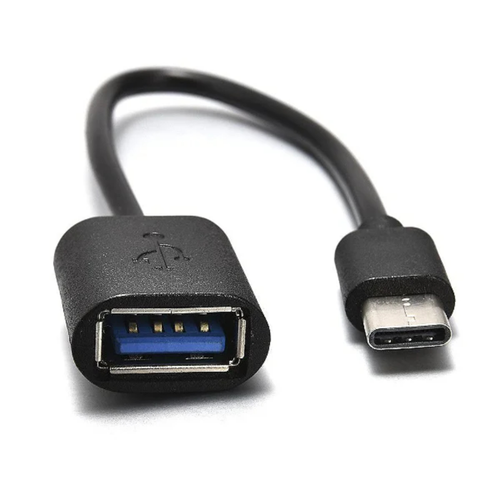 Cabo Adaptador OTG Tipo C USB 3.0 Alta Transmissão 5 Gbps Reforçadoo para Smartphone Celular Tablet