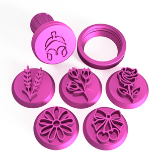 Carimbos  para brigadeiros flores margarida cereja lavanda Brisa Florada em Oferta na Shopee