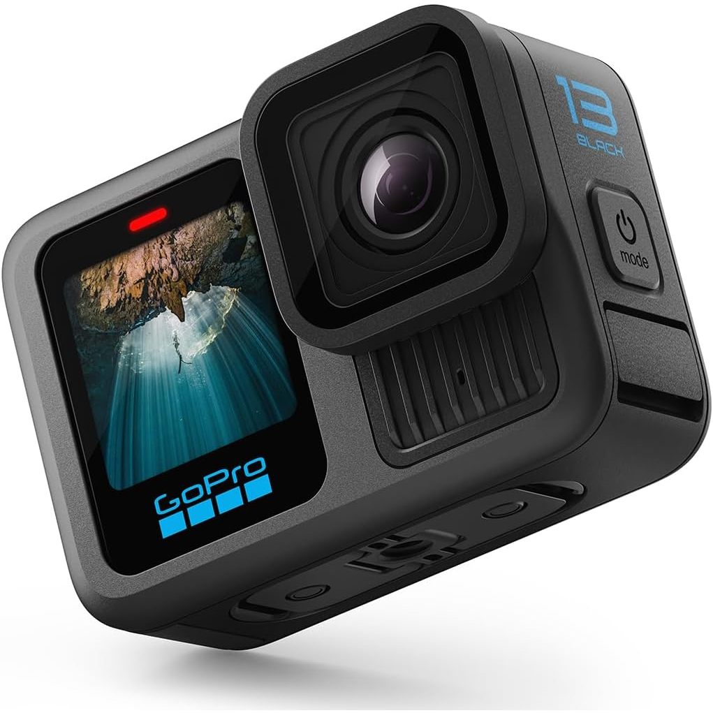 Câmera GoPro HERO 13 Black - Câmera de ação à prova d'água 10m, 5.3K60, HLG HDR, 27MP, HyperSmooth 6.0, GPS, Wi-Fi 6 em Oferta na Shopee