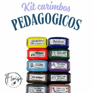 KIT CARIMBOS PARA PROFESSORES l CARIMBOS PEDAGOGICOS em Oferta na Shopee