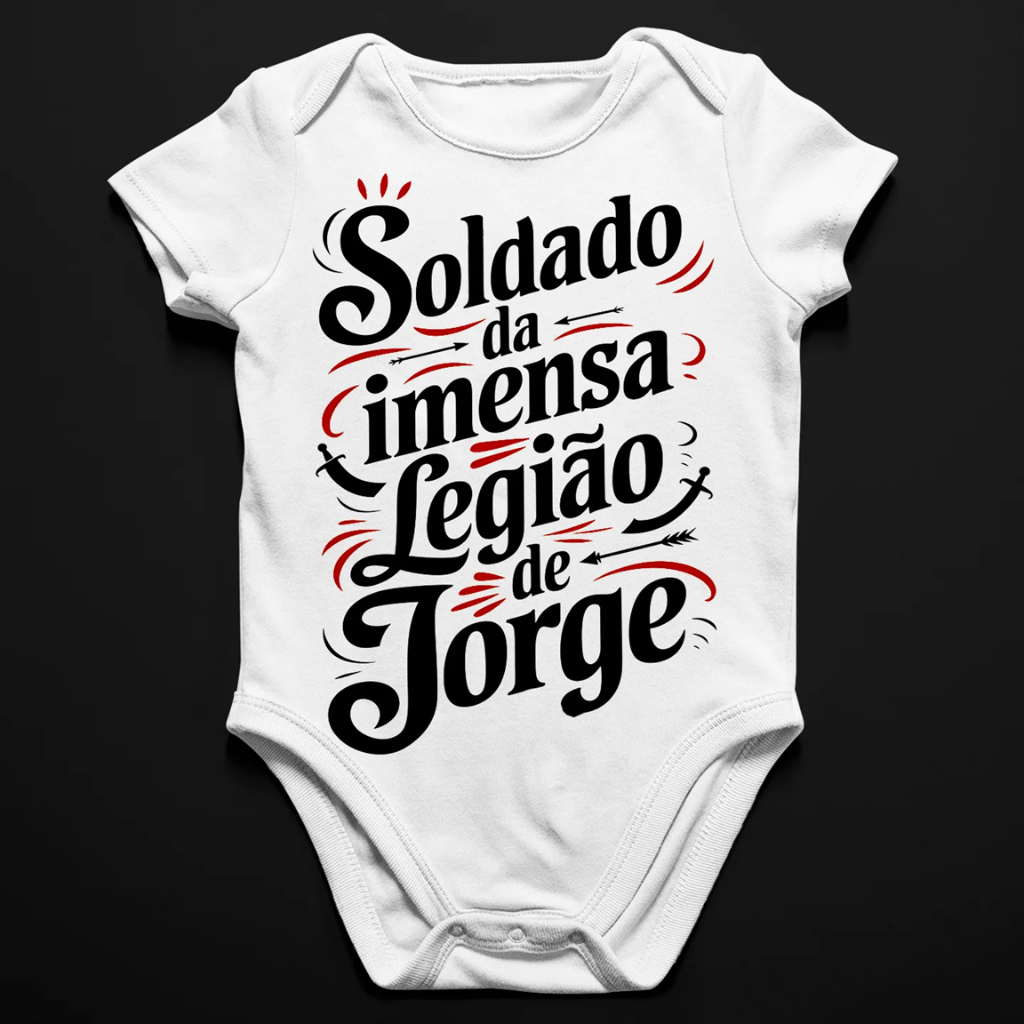 Body Infantil Soldado de São Jorge