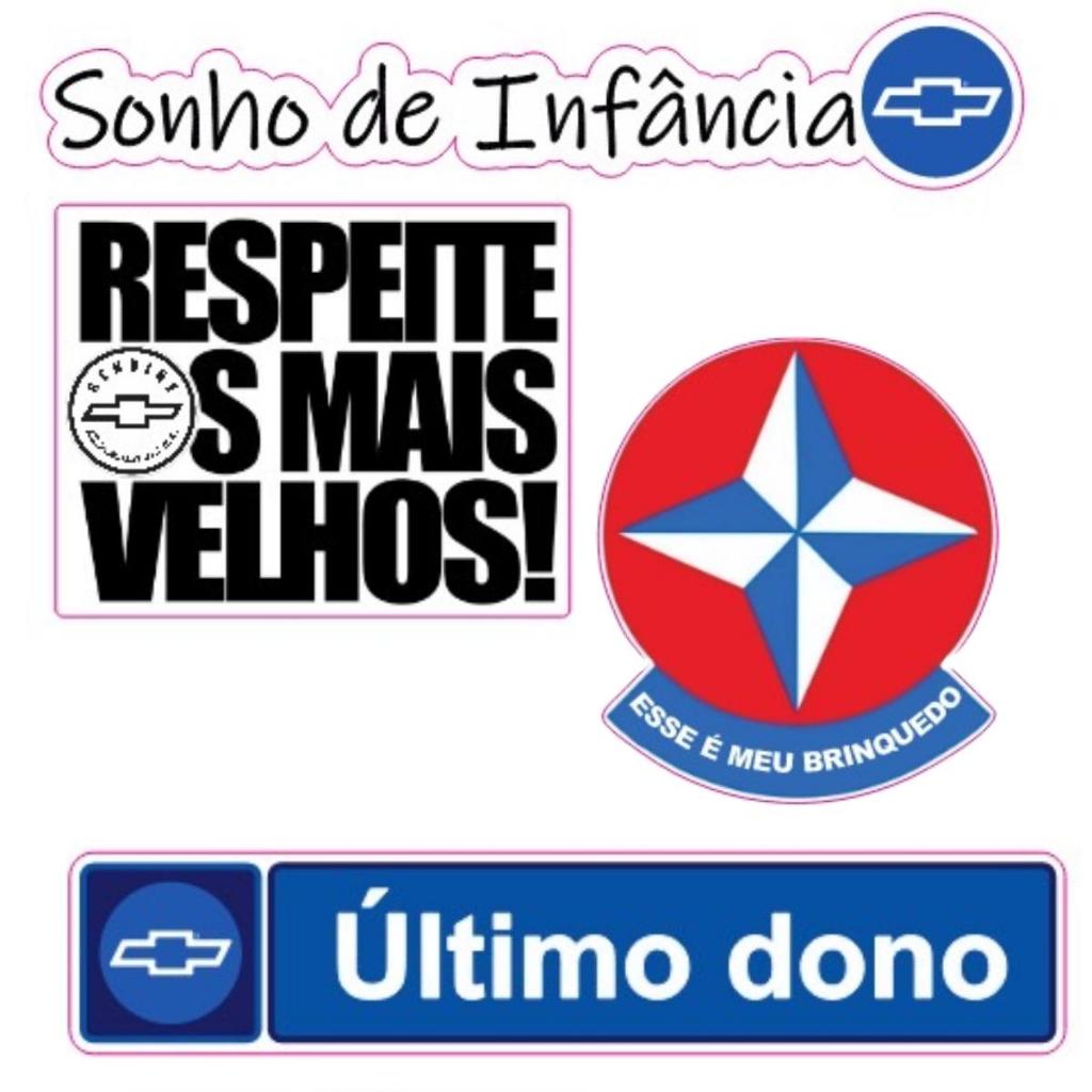 Adesivos Vintage Chevrolet GM  Antigos Carros - 4 Unidades em Oferta na Shopee