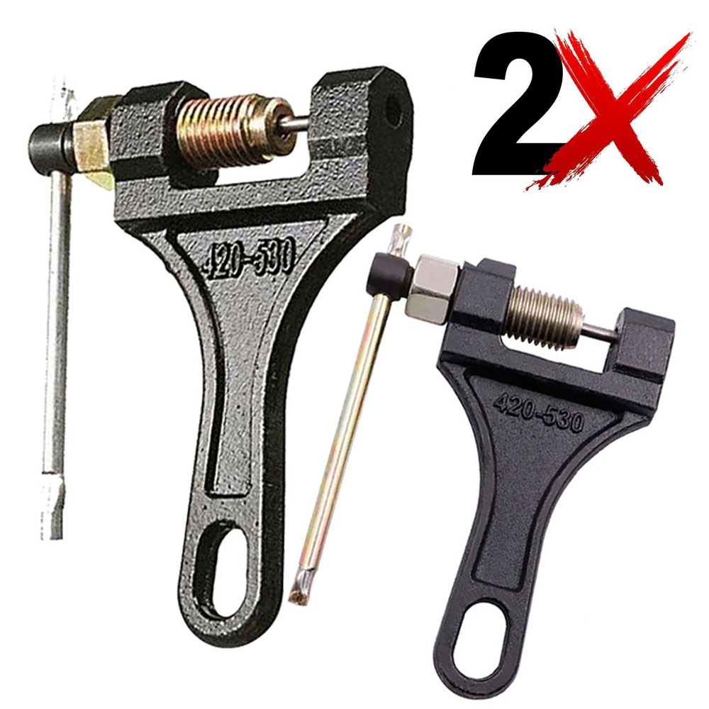 2 Chave Extrator De Corrente Moto Bike E Pino Tamanho 420 428 520 525 530