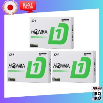 Bola De Golfe HONMA De Qualidade Japonesa D1 Ball 3 Dúzias Conjunto (36 Bolas) Verde
