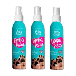 Limpa Patas Spray Pet Clean 120 mL para Cães e Gatos em Oferta na Shopee
