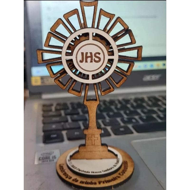 25 lembrancinhas personalizadas ostensórios primeira comunhão crisma batismo casamento